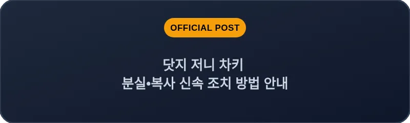 닷지 저니 차키 분실, 스마트키 복사 신속 조치 방법 안내