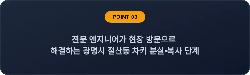 전문 엔지니어가 현장 방문으로 해결하는 광명시 철산동 차키 분실, 스마트키 복사 단계