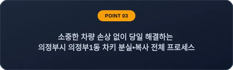 소중한 차량 손상 없이 당일 해결하는 의정부시 의정부1동 차키 분실, 스마트키 복사 전체 프로세스