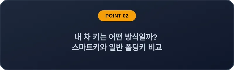 내 차 키는 어떤 방식일까? 스마트키와 일반 폴딩키 비교