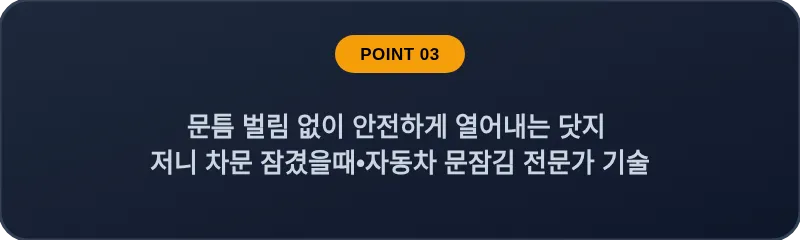 문틈 벌림 없이 안전하게 열어내는 닷지 저니 차문 잠겼을때 자동차 문잠김 전문가 기술